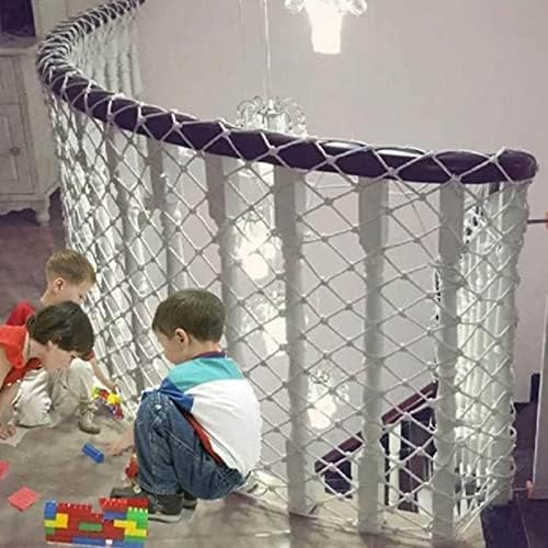 KUAIE Çocuk güvenlik ağı Anti Düşen Pet Balkon Merdiven koruma ağı Beyaz Dokuma Net Halat çit ağı Kamyon Kargo Römork Netleştirme