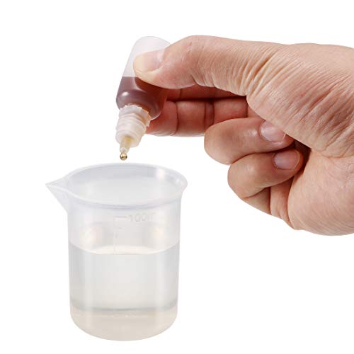 uxcell Plastik Damlalık Şişe, 5 ml / 0.17 oz Küçük Ağız Damla Şişeleri Boş Sıkılabilir Göz Sıvı Damlalık Şişe 50 adet