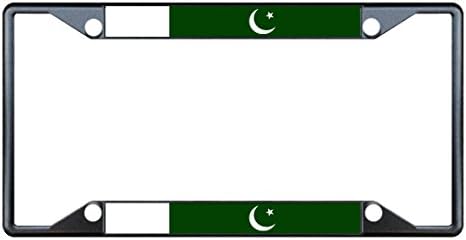 Fastasticdeals Pakistan Bayrağı Ülke Plaka Çerçevesi Etiket Tutucu Kapak