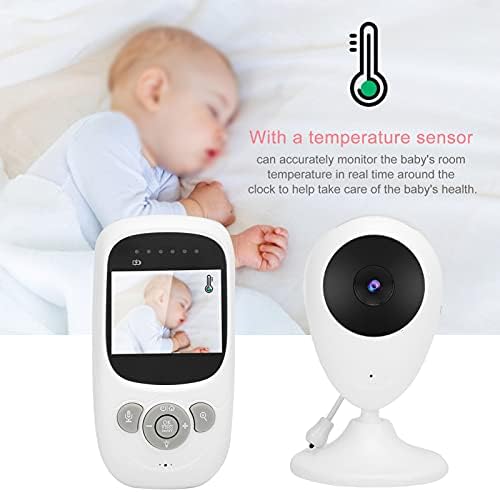 Video bebek Monitörü, 2.4 GHz Dijital Kablosuz 2.4 LCD Ekran İnterkom Video Monito ile Kamera ve Ses, İki Yönlü Ses, IR Gece