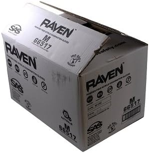 10 Paket SAS Safety 66517 Raven 6 mil Siyah Nitril Tek Kullanımlık Eldivenler - Orta (Kutu başına 100 Eldiven)