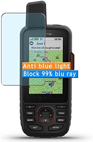 Vaxson 3-Pack Anti mavi ışık Ekran Koruyucu, Garmin GPSMAP 66i GPS TPU Film Koruyucular Sticker ile uyumlu [Değil Temperli Cam