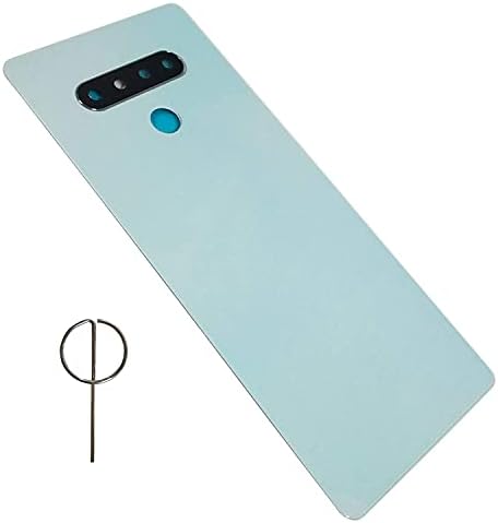 Arka Cam Pil Kapağı LG Stylo 6 Q730 Tüm Model için Fit, Arka Panel Değiştirme, Stylo 6 Arka Cam Kapak Konut Kapı(Mavi) Çıkarma