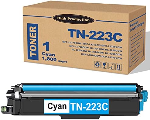 1 Paket Mavi TN223C TN-223C Toner Kartuşu Uyumlu TN-223 Değiştirme için Brother MFC-L3770CDW L3710CW HL-3210CW 3230CDW 3270CDW