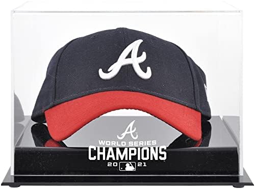 Atlanta Braves 2021 MLB Dünya Serisi Şampiyonları Akrilik Logo Kapağı Vitrini-Beyzbol Şapkası Logo Vitrinleri