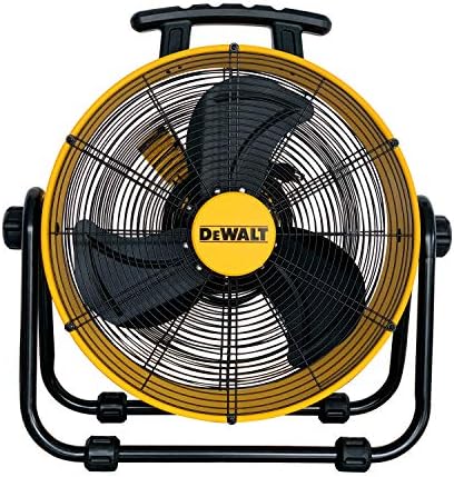 DEWALT 20 Endüstriyel Fan Taşınabilir Kat Davul Fan Ağır Hava Mover Hava Sirkülatör 3-Speed Yüksek Hızlı Ayarlanabilir Tilt