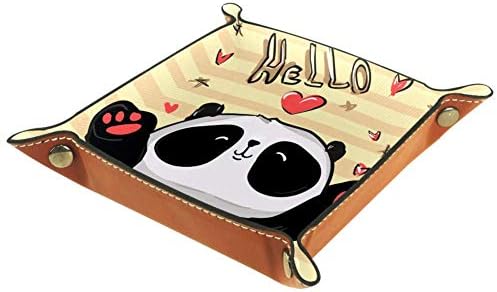 LORVİES El Çizilmiş Panda saklama kutusu Küp Sepet Kovaları Konteynerler Ofis Ev için