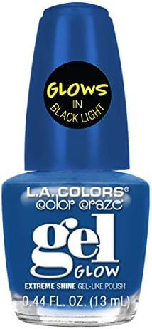 L. A Colors Oje Gibi Renk Çılgınlığı Jeli-Siyah Işıkta Parlıyor (Korkusuz)