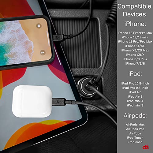 Sarmal USB-C'den Yıldırım Kablosuna, dé Sarmal Yıldırım Kablosu [MFi Sertifikalı ve Carplay Uyumlu], iPhone 13 Pro Max/12/11