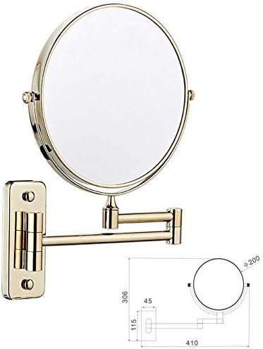 Temiz ve parlak Makyaj Aynası Banyo Aynaları Duvara Monte Çift taraflı 3x Büyütme Kozmetik Ayna 8 inç Makyaj Aynası Güzellik