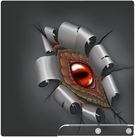 'Sony PS3 Slim + Denetleyici Cildi için Disagu Tasarım Cildi-Dragon Eye