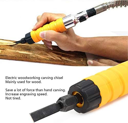 Elektrikli Ağaç İşleme Oyma Keski Paslanmaz çelik + Kauçuk Anahtarı ile Marangozluk Aracı Set