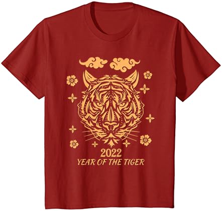 Kaplan T-Shirt mutlu Çin Yeni Yılı 2022 Yılı