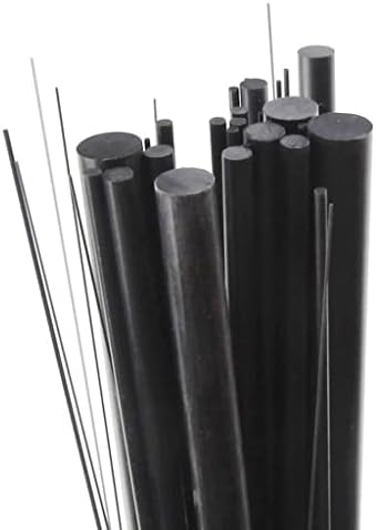 MYCZLQL Karbon Fiber Çubuk, Dia 1mm/2mm/3mm/4mm/5mm/6mm Uzunluk 500mm 3 Karbon Fiber Çubuklar, Çerçeve Kol İniş Takımları için