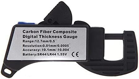 NLKDD Elektronik Dijital LCD 0-12. 7 mm Kalınlığı Kumpas Karbon Fiber Mikrometre Ölçer