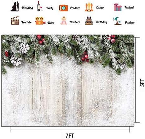 CHAİYA 7X5FTChristmas Arka Plan Yeni Yıl Arka Plan Noel Süslemeleri Rustik Ahşap Arka Plan üzerinde Yeni Yıl Partisi Süslemeleri
