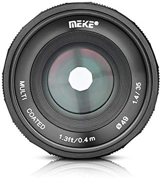 MEİKE MK-35mm F/1.4 Manuel Odaklama Geniş Diyafram Lens Canon aynasız fotoğraf makinesi ile Uyumlu